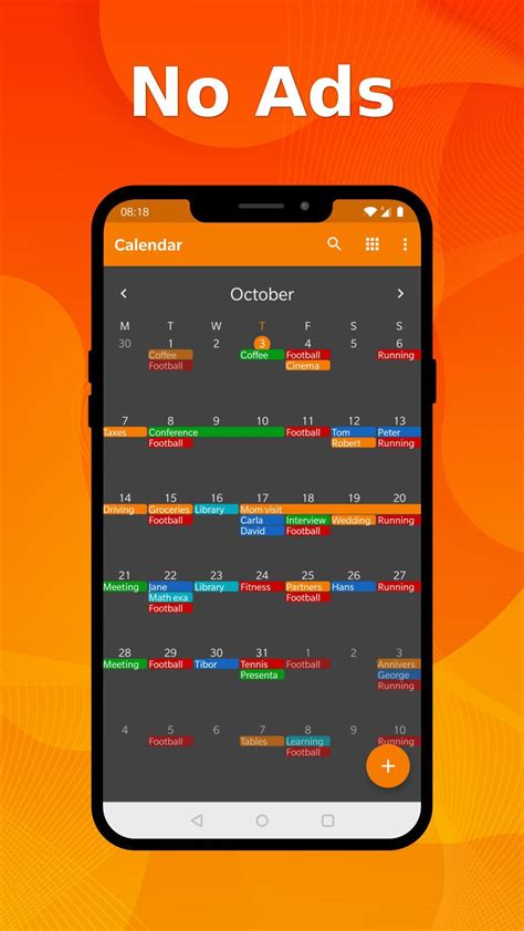 Dating calendar app